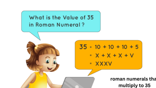 roman numerals that multiply to 35