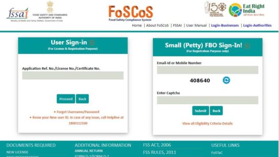 FOSCOS Login: A Complete Guide for Food Business Operators in India
