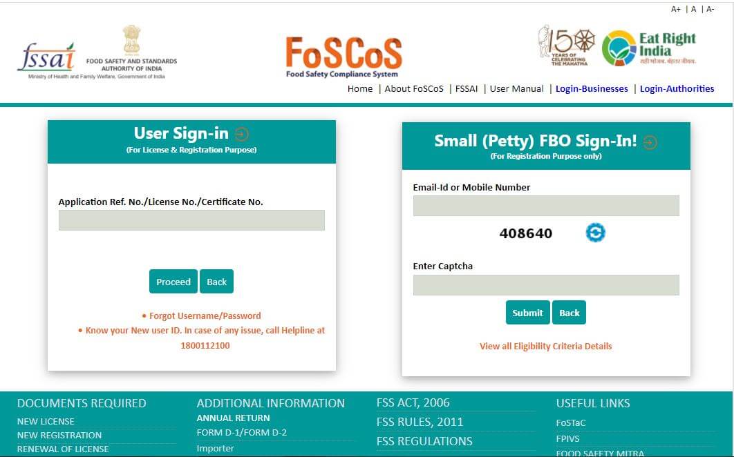 FOSCOS Login: A Complete Guide for Food Business Operators in India